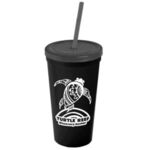 24 Oz. Stadium Cup With Straw And Lid -  