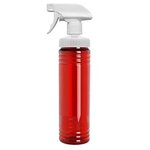 24 Oz. Transparent Spray Bottle - Transparent Red