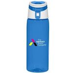 24 Oz. Tritan™ Flip-Top Sports Bottle - Translucent Blue