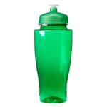 24oz Polysure(tm) Twister Bottle - Translucent Green