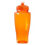 24oz Polysure(tm) Twister Bottle - Translucent Orange
