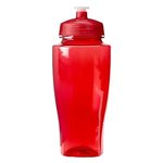 24oz Polysure(tm) Twister Bottle - Translucent Red