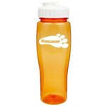 24oz Translucent Contour Bottle with Flip Top Lid