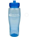 24oz Translucent Contour Bottle with Push Pull Lid