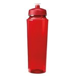 24oz. Polysure(TM) Measure Bottle - Translucent Red