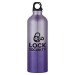 25 Oz. Aluminum Gradient Bike Bottle - Purple