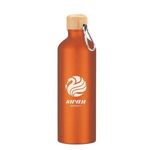 25 Oz. Aluminum Tundra Bike Bottle With Bamboo Lid -  