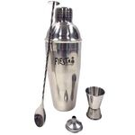 25 Oz. Stainless Steel Cocktail Set - Silver