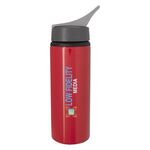 25 Oz. Tario Aluminum Bike Bottle - Red