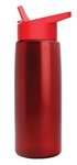 26 oz Metallic Tritan Bottle with Flip Straw lid - Red