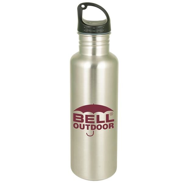 Main Product Image for 26 Oz Backpacker Stainless Water Bottle Single Wall -Full Color