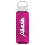 26 oz. Fair Bottle with Oval Crest Lid - Fuchsia