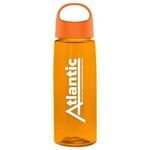 26 oz. Fair Bottle with Oval Crest Lid - Orange