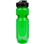 26oz Translucent Jogger Bottle with Flip Top Lid & Infuser - Translucent Green