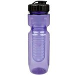 26oz Translucent Jogger Bottle with Flip Top Lid & Infuser - Translucent Purple