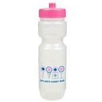 26oz Translucent Jogger Bottle with Push Pull Lid