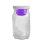 27 oz Salad Jar With Dressing Container - Violet