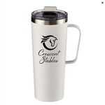 28 oz. Everest Powder Coated Stainless Steel Mug - White