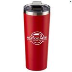 28 oz. Everest Powder Coated Stainless Steel Tumbler - Red