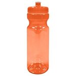 28 Oz. Poly-Clear(TM) Fitness Bottle - Translucent Orange