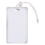 2.5" x 4.25" Deluxe Full Color Luggage Tag - White