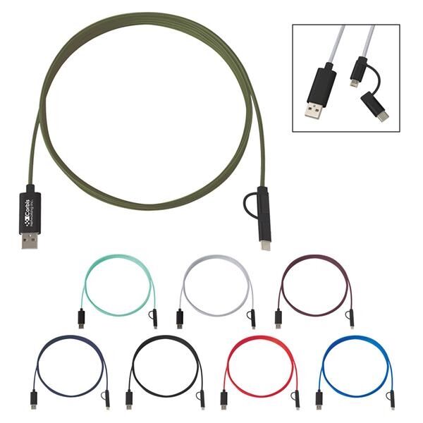 Main Product Image for 3-In-1 10 Ft. Braided Charging Cable