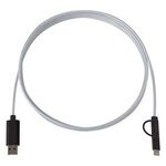 3-In-1 10 Ft. Braided Charging Cable -  