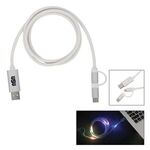 Buy Advertising 3-In-1 3 Ft. Disco Tech Light Up Charging Cable