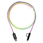 Buy 3-In-1 5 Ft. Rainbow Braided Charging Cable