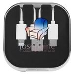 3-In-1 Charge Cable With Phone Stand - Black