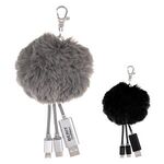 Buy Custom Printed 3-In-1 Pom Puff Charging Cable