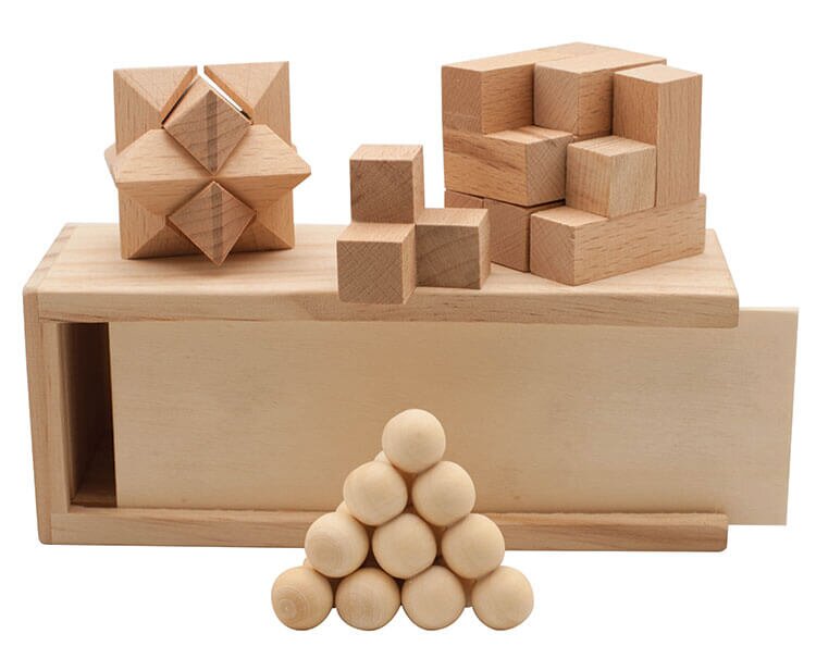 Main Product Image for Promotional 3-In1 Wooden Puzzle Box Set