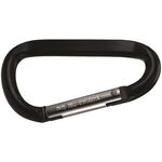 3" Large Carabiner - Metallic Black