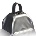 3" Metal Cowbell - Silver