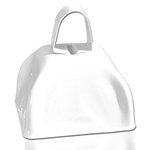 3" Metal Cowbell - White