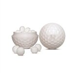3 Pack Golf Ball Lip Balm, Mints & Sunscreen - White