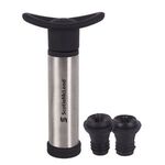 3 pc Wine Pump - Silver-black