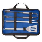 3-Piece BBQ Set In Case - Blue