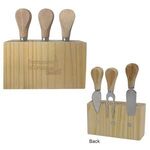 3-Piece Cheese Cutlery Set - Natural