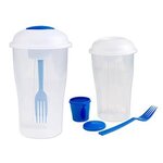 3 Piece Salad Shaker Set - Blue