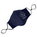 3 Ply Cotton Fitted Mask - Navy Blue