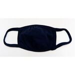 3-PLY Kids Cotton Face Mask -  Navy Blue