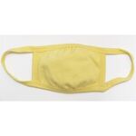 3-PLY Kids Cotton Face Mask -  Lime Yellow