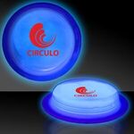 3" Self-Adhering Circle Shaped Light Up Glow Badge -  