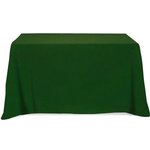 3 Sided Poly/Cotton Twill Table Cover-Screen Printed 4ft - Forest Green