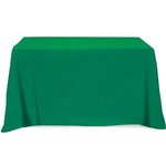 3 Sided Poly/Cotton Twill Table Cover-Screen Printed 4ft - Kelly Green
