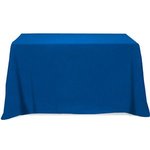 3 Sided Poly/Cotton Twill Table Cover-Screen Printed 4ft - Royal Blue