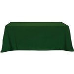 3 Sided Poly/Cotton Twill Table Cover-Screen Printed 8ft - Forest Green