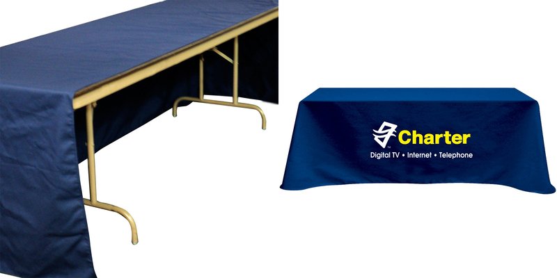 Main Product Image for Trade Show Table Cover Custom Printed Flat 3-sided