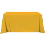 3 Sided Poly/Cotton Twill Table Cover-Screen Printed - Athletic Gold